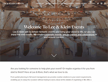 Tablet Screenshot of lee-klein.com